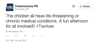 Illustration for article titled That's A Bad Tweet, Timberwolves